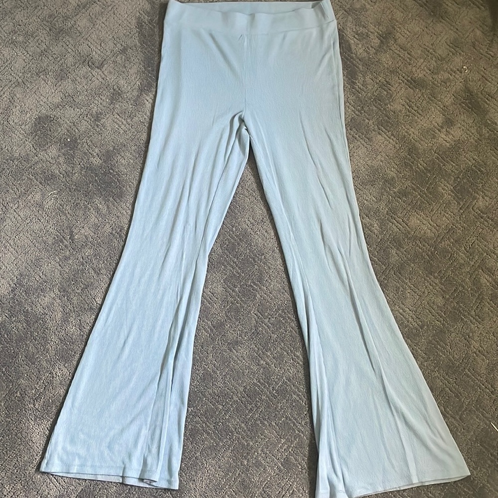 Light blue aerie flair leggings/pants